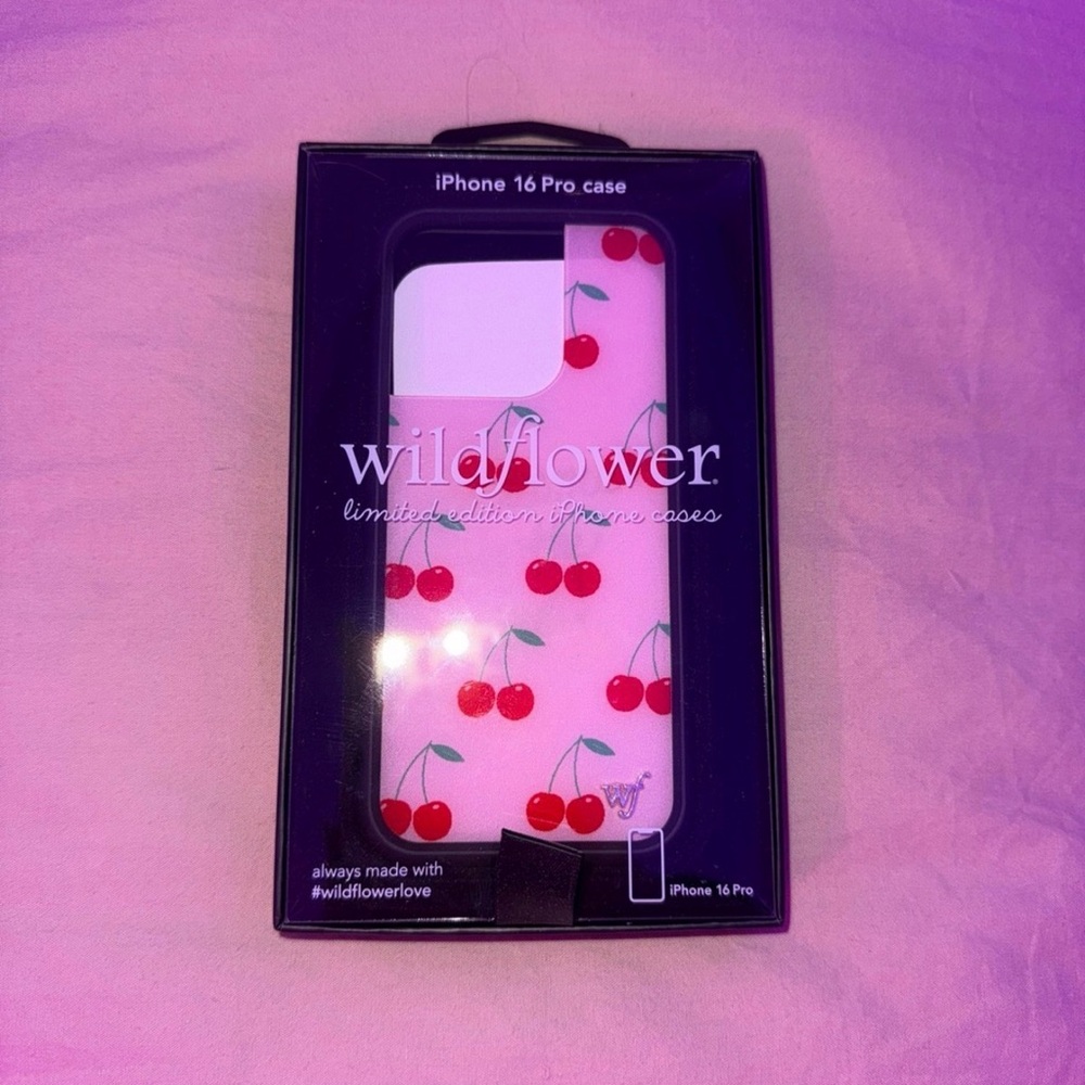 Wildflower iPhone 16 Pro Pink Cherries